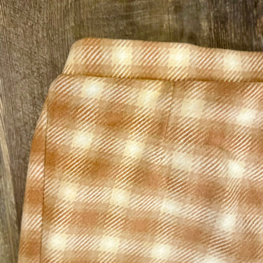 Time and Tru Boho Vibes Plaid Midi Faux Wrap Skirt, Like New, Cozy Chic, Small
